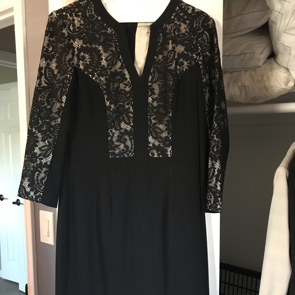 Black dress with black/nude lace detail